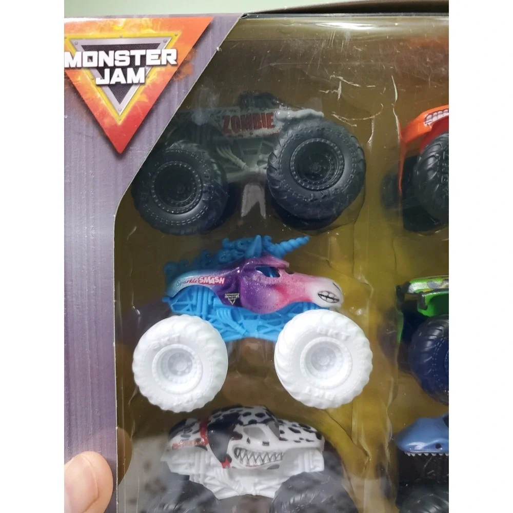 Monster Jam‎ 1:72 8 Pack Zombie El Toro Loco Sparkle Smash Thunderroarus Dragon